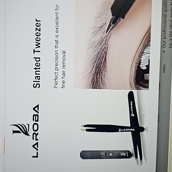 NEW Laroba Precision Slant Tweezers - Picture 4 of 10